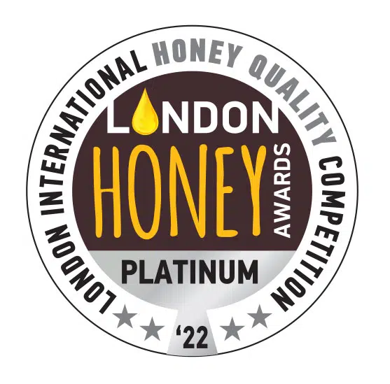 London Honey Awards QUALITY PLATINUM 2022 – London Honey Awards QUALITY PLATINUM 2021 – Miel Ecológica de Roble Antonio Simón